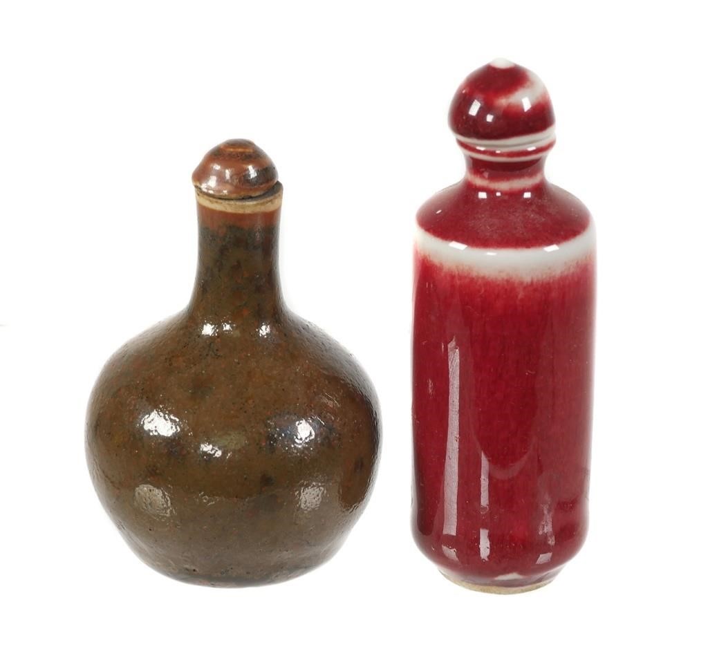 (2) CHINESE PORCELAIN SNUFF