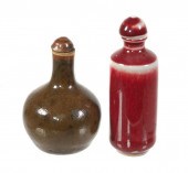 (2) CHINESE PORCELAIN SNUFF BO