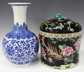 (2) CHINESE PORCELAIN VASE & F