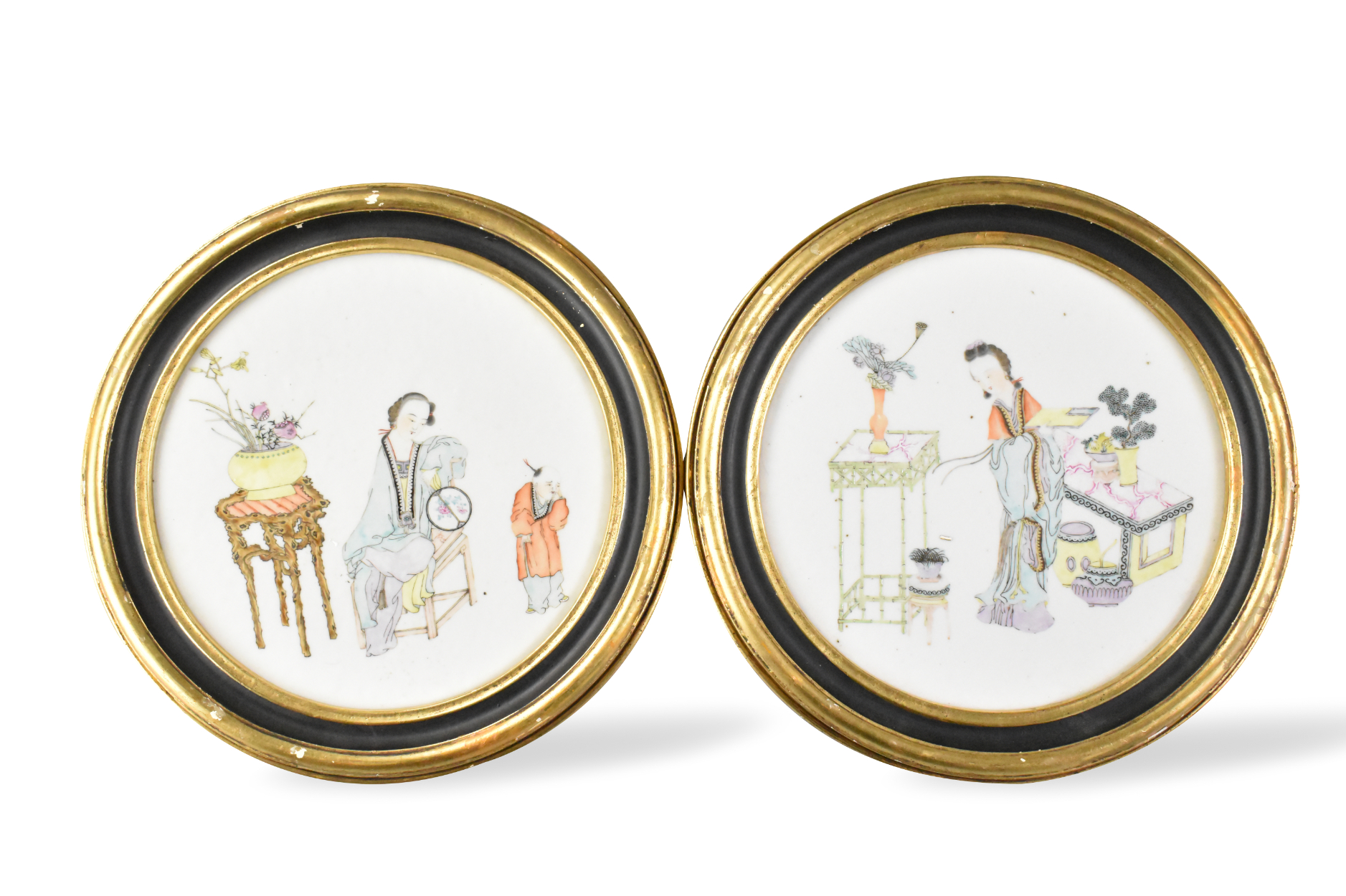 2 CHINESE QIANJIANG ENAMELED