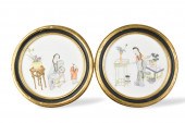 2 CHINESE QIANJIANG ENAMELED P