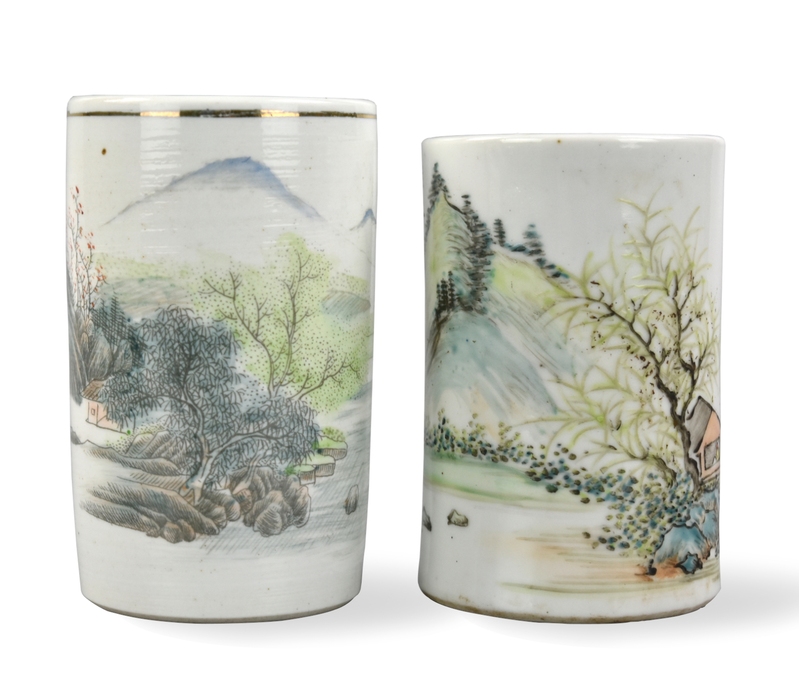 2 CHINESE QIANJIANG GLAZED