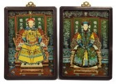 (2) CHINESE REVERSE GLASS ANCE