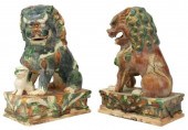 (2) CHINESE SANCAI GLAZED CERA