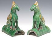 (2) CHINESE SANCAI GLAZED FIGU