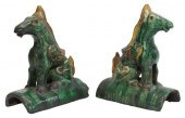 (2) CHINESE SANCAI GLAZED FIGU