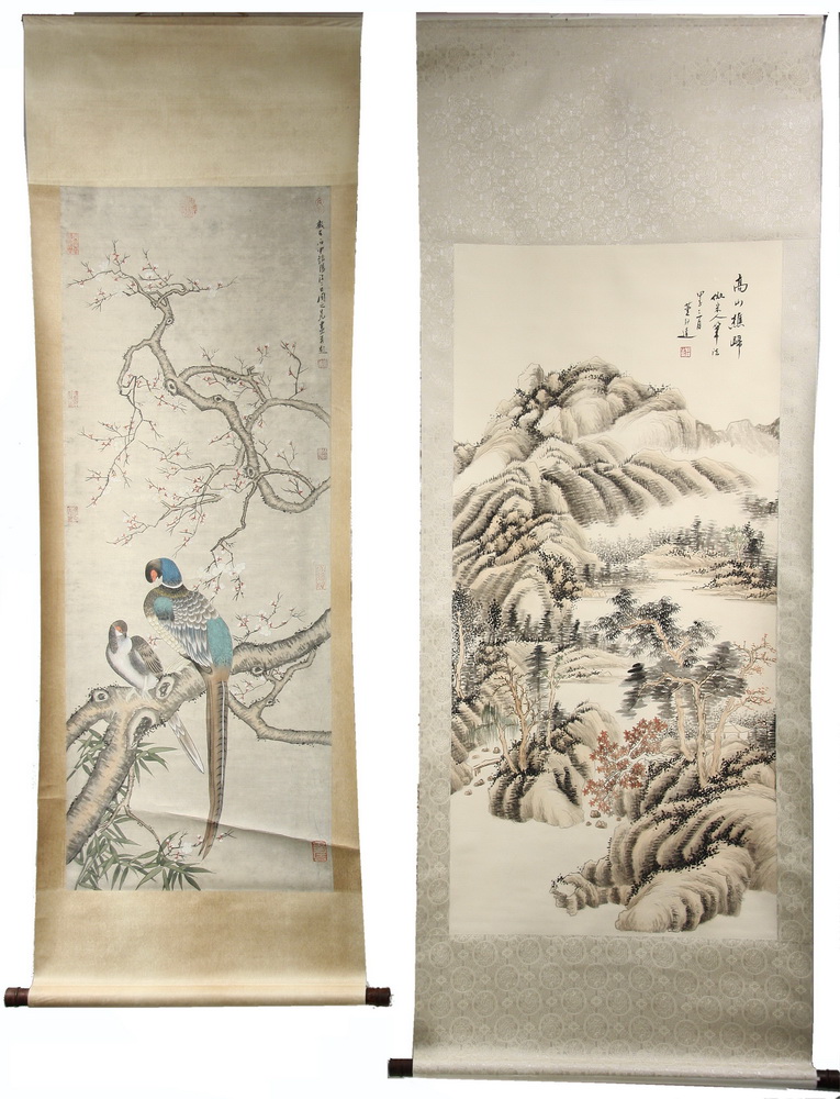 (2) CHINESE SCROLLS - Including: