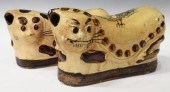 (2) CHINESE SEATED CAT FORM CE