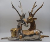 (2) CHINESE STYLE GILT METAL R