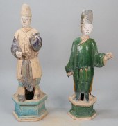 2 CHINESE TERRA COTTA FIGURES2