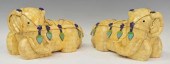 2) CHINESE TILED BONE & ENAMEL