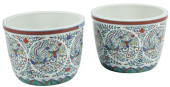 (2) CHINESE WUCAI PORCELAIN CA
