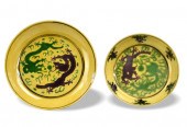 2 CHINESE YELLOW,GEEN & AUBERG