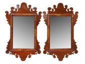 (2) CHIPPENDALE STYLE MAHOGANY