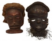 (2) CHOKWE PEOPLE CARVED WOOD