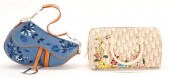 2 CHRISTIAN DIOR FLORAL EMBROI