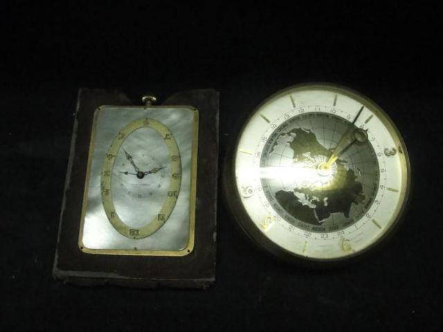 2 Clocks. 1 Tiffany World Clock & 1