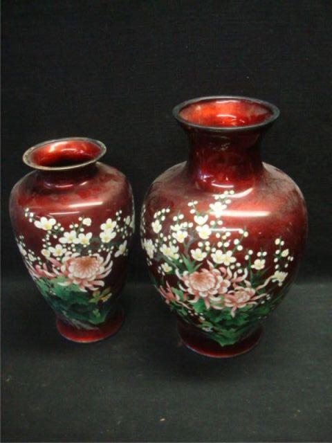 2 Cloisonne Vases. From an East