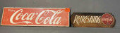 2 COCA-COLA ADVERTISING SIGNS,
