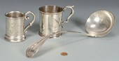 2 COIN SILVER CUPS PLUS LADLEG