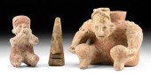 2 COLIMA & NAYARIT POTTERY CAR