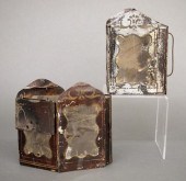 2 COLLAPSIBLE TIN CANDLE LANTE