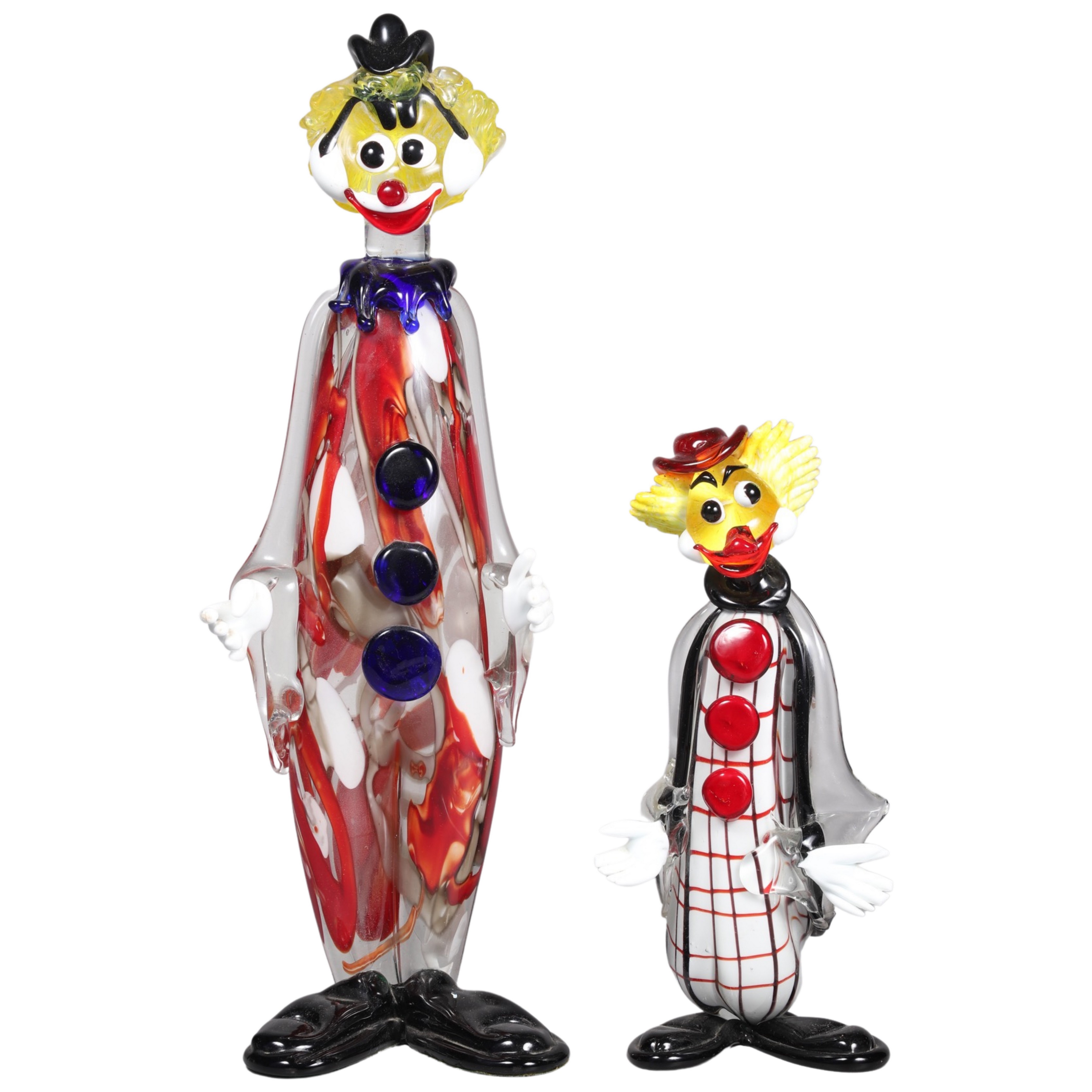 (2) Colorful Murano Italian art
