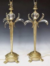 (2) CONTEMPORARY FINE ART LAMP