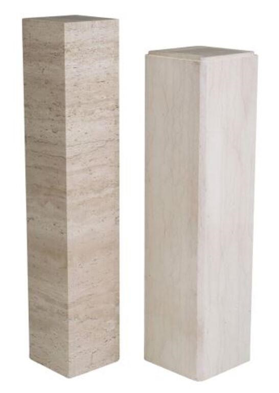 (2) CONTEMPORARY STONE-TILED
