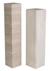 (2) CONTEMPORARY STONE-TILED P