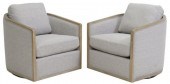 (2) CONTEMPORARY UPHOLSTERED S