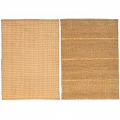 (2) CONTEMPORARY WOVEN FIBER A