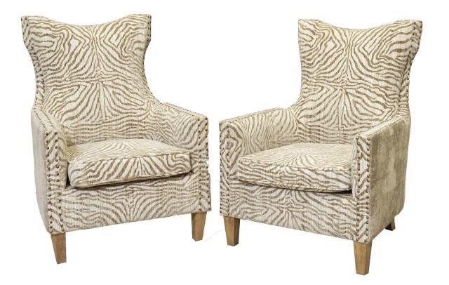 (2) CONTEMPORARY ZEBRA PRINT