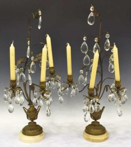 (2) CONTINENTAL 3-LIGHT FOLIATED