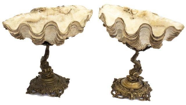(2) CONTINENTAL BRONZE DOLPHIN &