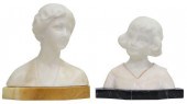(2) CONTINENTAL CARVED ALABAST