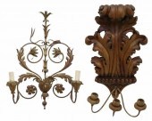 (2) CONTINENTAL CARVED & GILT