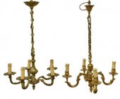 (2) CONTINENTAL GILT METAL CHA