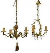 (2) CONTINENTAL GILT METAL CHA