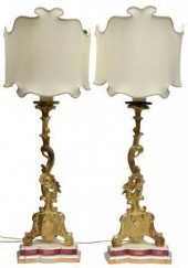 (2) CONTINENTAL GILTWOOD ALTAR