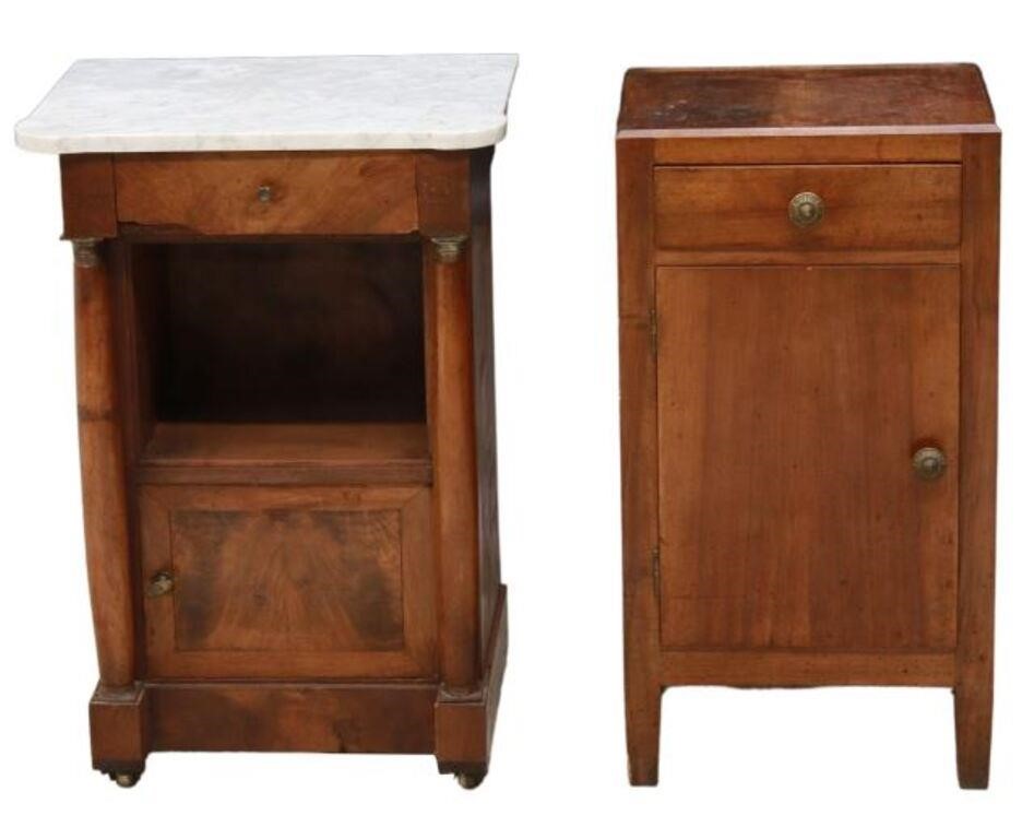 (2) CONTINENTAL MAHOGANY BEDSIDE