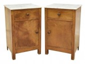(2) CONTINENTAL MARBLE-TOP BED