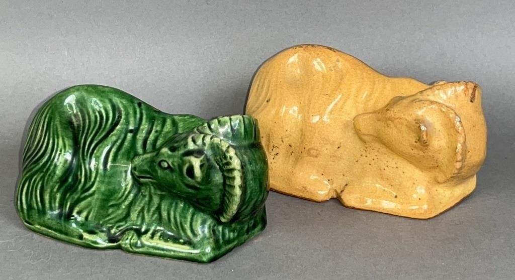 2 CONTINENTAL PORCELAIN SLEEPING