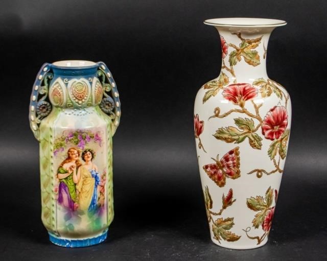 2 CONTINENTAL PORCELAIN VASES2