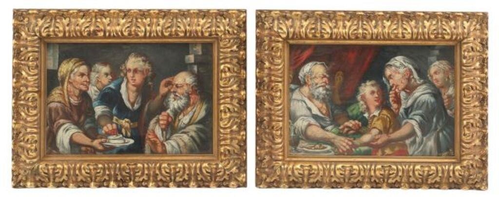 (2) CONTINENTAL SCHOOL OIL ON