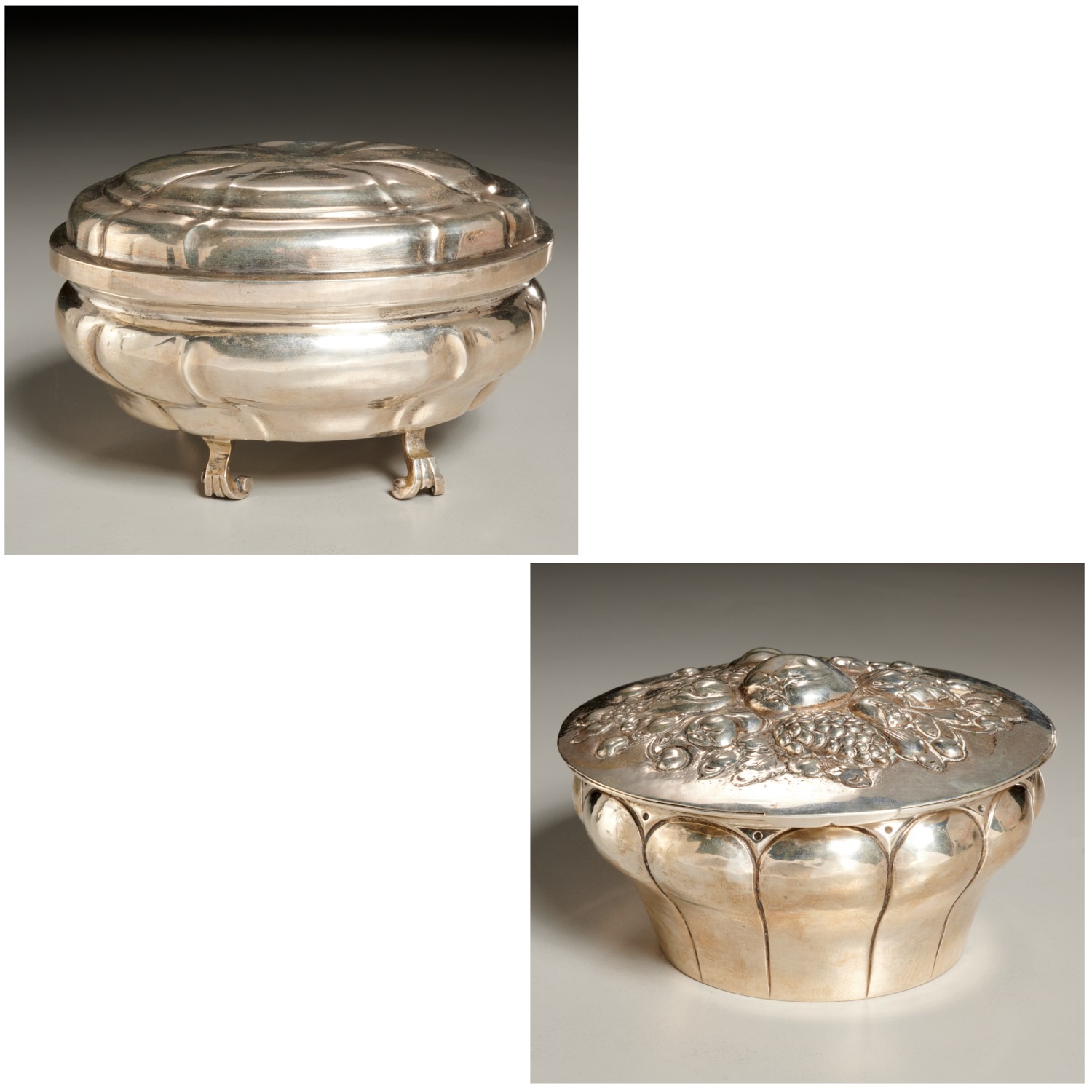 (2) CONTINENTAL SILVER BOXES