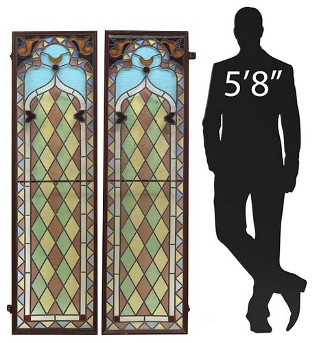 (2) CONTINENTAL STAINED &AMP;