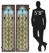(2) CONTINENTAL STAINED &AMP;