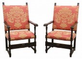 (2) CONTINENTAL UPHOLSTERED HI