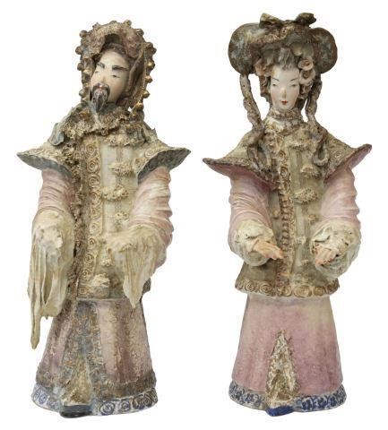 (2) CORDEY PORCELAIN EMPEROR &